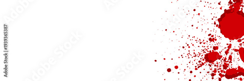 abstract vector splatter red color design background. vector splatter red color isolated on white background design. illustration vector design.