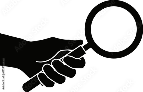 Hand with Magnifying Glass