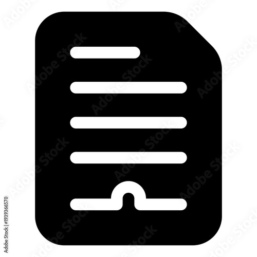 File icon for document, data and storage