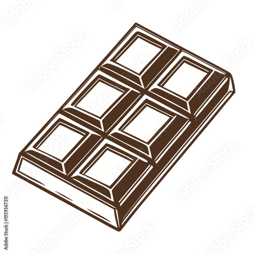 Chocolate Bar Pieces Sweet Food Illustration Transparent Background