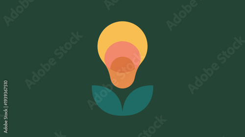 This artistic logo creatively combines floral and natural elements, using vibrant colors reflecting growth, beauty, and balance, suitable for wellness and eco brands.