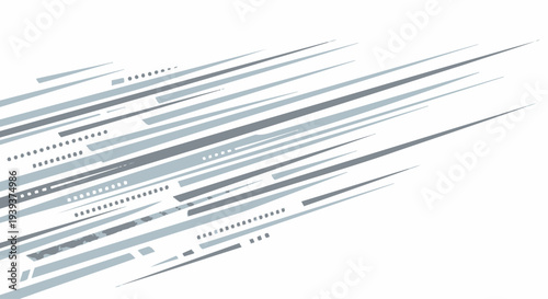 Abstract Speed Lines Background, Dynamic Motion Blur, Futuristic Technology Concept
