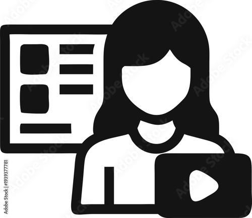 Professional creating and managing digital web content across multiple screens and platforms