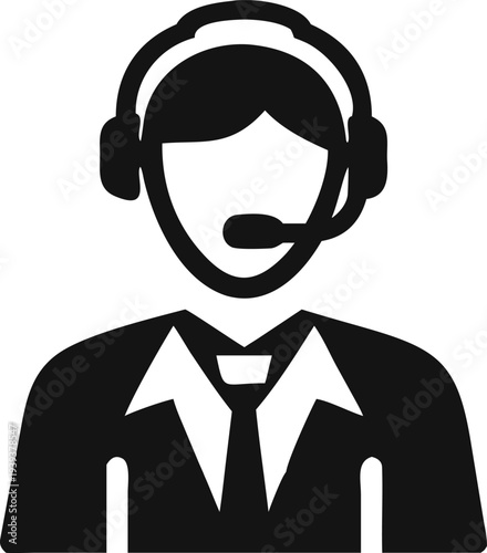 Professional female customer support agent offering remote assistance services to users