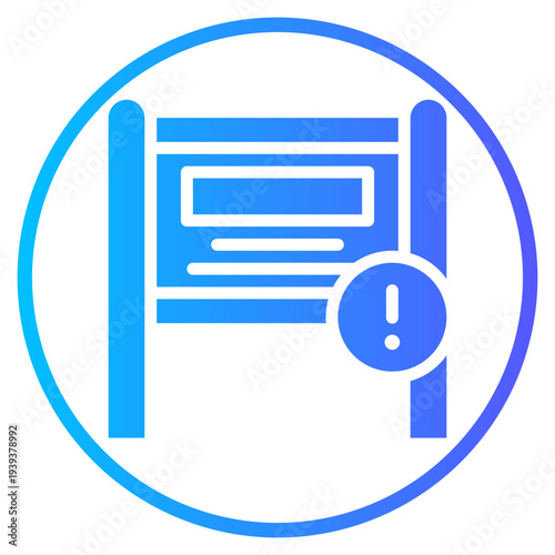 warning gradient icon