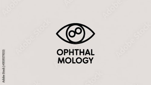 An eye icon with the word ophthalmology displayed underneath it