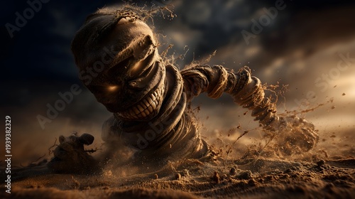 Wallpaper Mural Desert sand golem battle halloween Torontodigital.ca