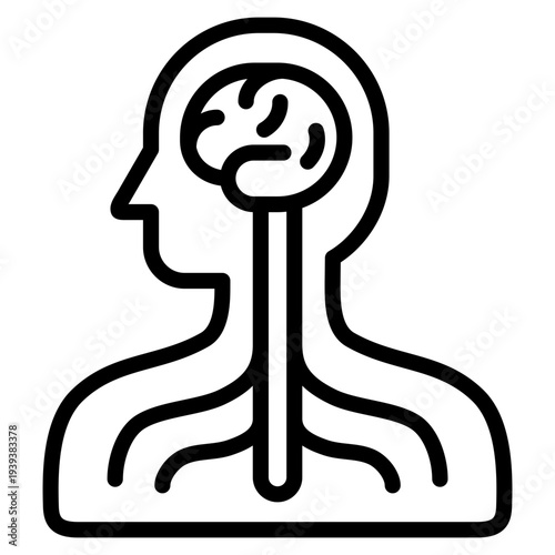 Nervous System  Icon Element For Design
