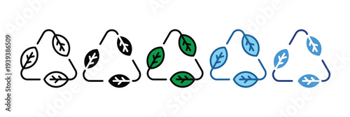 Ecosystem Balance  Icon Set Multiple Style Collection