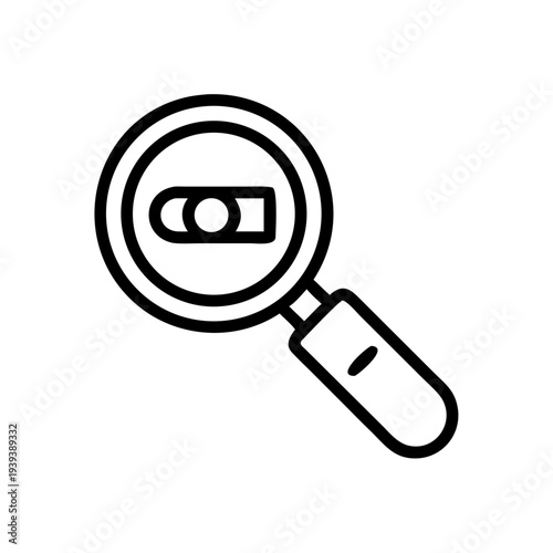 vector magnifying glass icon