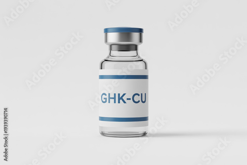 Fotografie GHK-CU Copper Peptide Injection Vial for Anti-Aging and Skin Regeneration Isolat