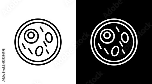 Cell Structure  White Icon Set Design