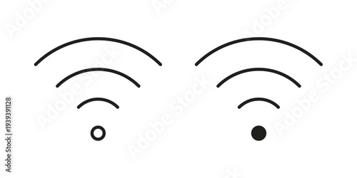 Wifi Signal icons for website design and development, app development. EPS10