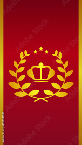 王冠の背景イラスト　