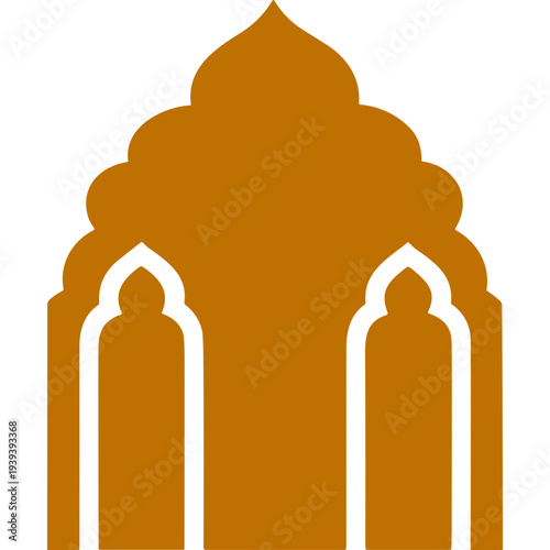 Geometric Archway: A clean and striking image of an archway, featuring a detailed, stylized representation of an arched doorway, with symmetrical elements.