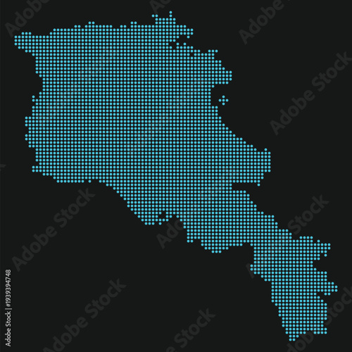 Armenia Light Blue Point Grid Map Black Climate Governance Rare Earths