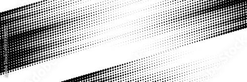 Black and White Halftone Dotted Pattern Background Gradient Vector Illustration for Comic Pop Art Style Abstract Retro Design Element for Print and Web.