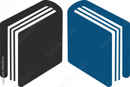 Education and book learning icons set. Featuring open books, textbooks, graduation cap, reading symbols and knowledge concepts. University college school study concept.
