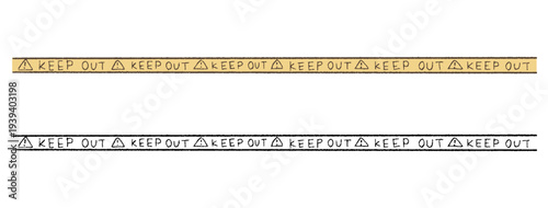 keep outの飾り罫