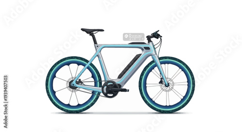 Modern electric bicycle with sleek design and zero emissions
