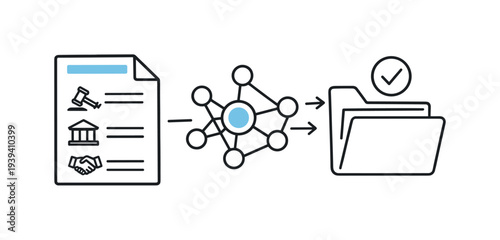 Digital contract processing and secure storage in a network system