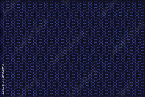 A captivating purple glowing hexagonal grid pattern forms an intricate technological background texture for screens