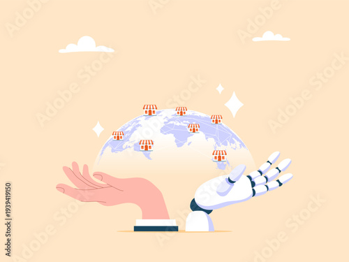 Franchise business opportunities for expanding stores using artificial intelligence technology to analyze data