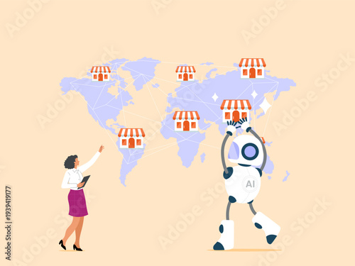 The use of artificial intelligence technology helps in analyzing markets and assisting in decisions about expanding branches