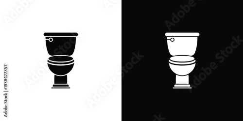 Black and white toilet on split color background toilet black and white bathroom plumbing fixtures