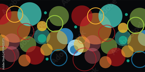 Futuristic abstract geometric circles pattern background