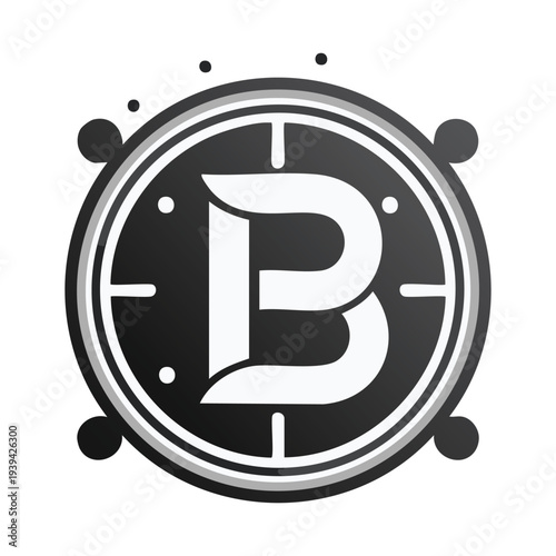 A 3d gold alarm clock icon featuring a shiny dollar sign currency symbol on a blue web button for business finance and internet banking design