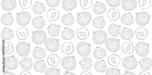 hazelnut background. hazelnut Pattern background. seamless pattern hazelnut doodle illustration. doodle hazelnut seamless pattern.