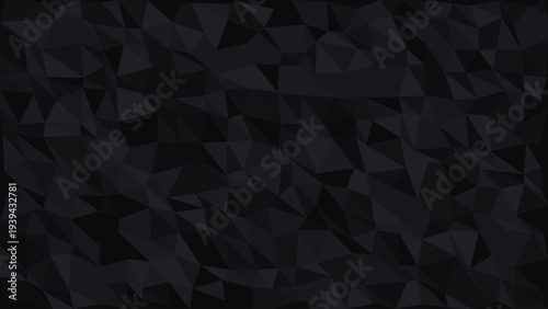 Dark Abstract Polygonal Geometric Background Vector Illustration for Modern Digital Design, Website Banners, Business Presentations, and Technology Concepts