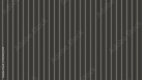 Seamless dark gray corrugated metal texture vector background with vertical ridges, ideal for industrial design, packaging, and modern architectural backdrops