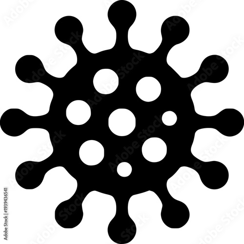 Black ink splash and blot vector set with liquid splatter shapes illustration