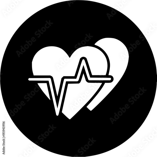 Free Download Heartbeat line superimposed on a heart silhouette, symbolizing health, medicine, and well-being. A visual representation of a cardiogram within a heart shape - GFXLoad