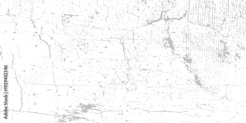 Subtle light gray grunge texture on white background. Distressed grain and dusty overlay for vintage effect. Vector.