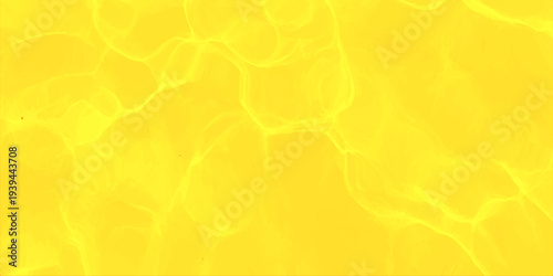 Golden yellow water ripple background with sun caustics, abstract liquid gold surface texture, glowing pool light