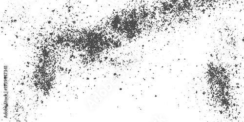 Vintage Film Grain Grunge Texture Overlay Vector with Dust Noise, Retro Photo Grainy Effect and Distressed Particle Texture on Transparent Background.