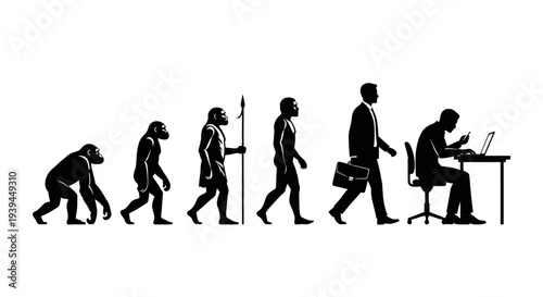 Evolution of Humankind from Ape to Modern Man Using Technology and Digital Devices