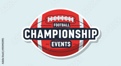 American football logo template,vector illustration