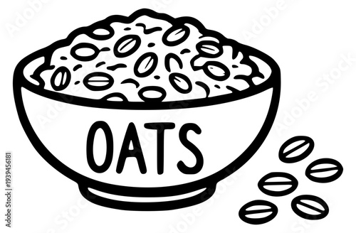 Oats bowl icon