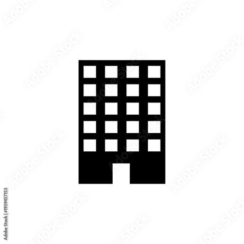 Modern Apartment Complex Residential Architecture Icon