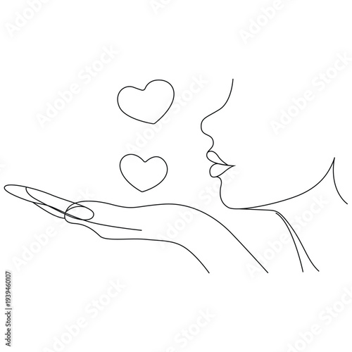 Hand holding broken paper heart love failure flat design vector illustration