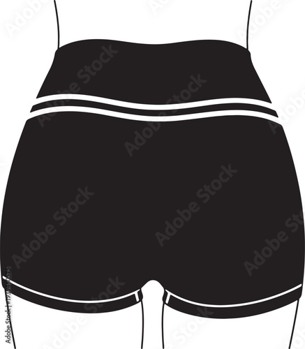 Black athletic shorts with white stripes also transparent background black shorts sporty shorts fitness shorts