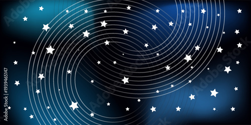 Color gradient lights on black background, abstract blue and red grain gradation texture, abstract background vector