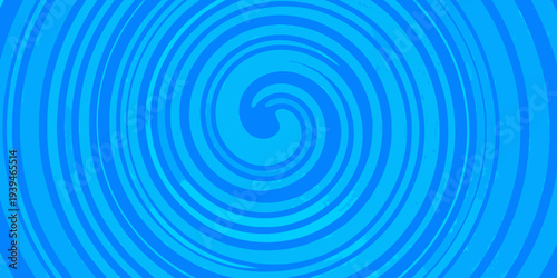 Hypnotic blue spiral design with concentric circles radiating from the center
