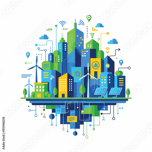 Sustainable City Concept