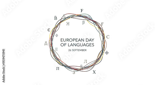 European Day of Languages Logo Design.