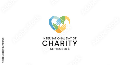International Day of Charity Logo Design.